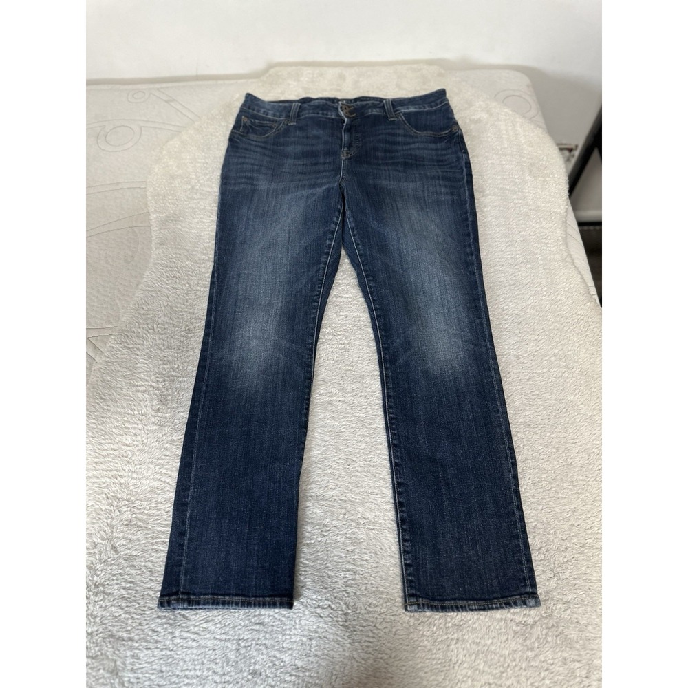 Lucky Brand Emma Straight Women's Blue Denim Jeans Size 16W Pants Stretch